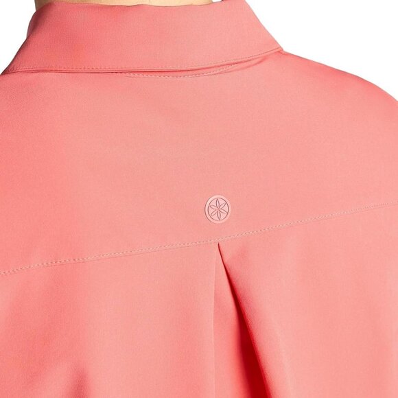 Gaiam Womens On The Move Woven Tank Top, Standard Fit, Stretch Lightweight Coral - Picture 5 of 5